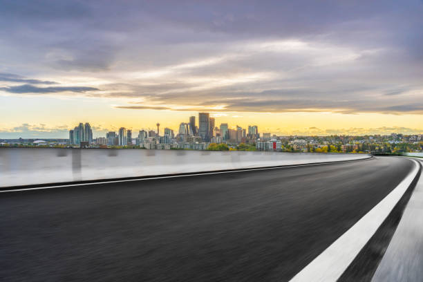 istock road towards Calgary city 1184508381
