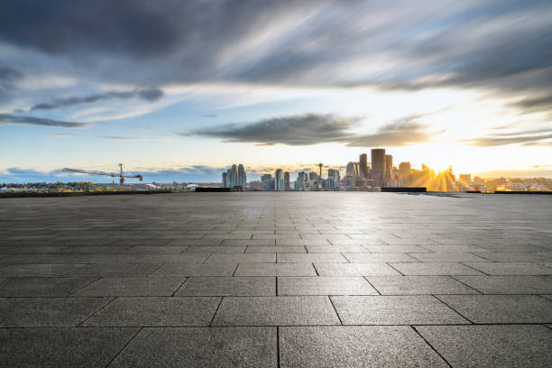istock The rooftop parking lot 1184508542