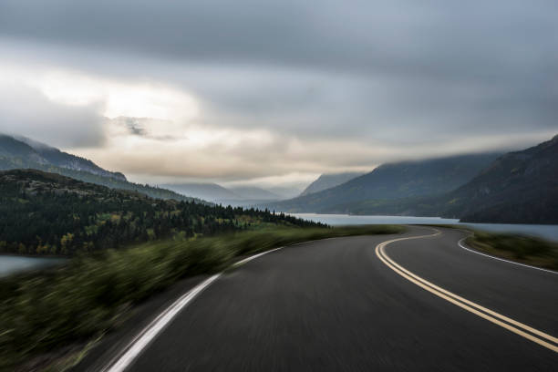istock Winding road by Waterton Lake 1184508639