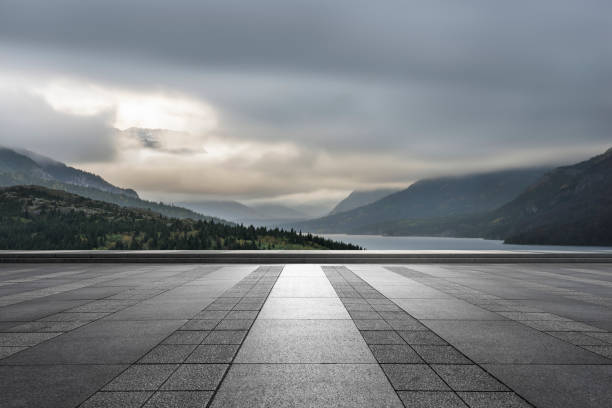 istock View of Waterton Lake from a platform 1184508707