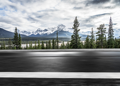 Banff,Alberta,Canada.Digital generated image.