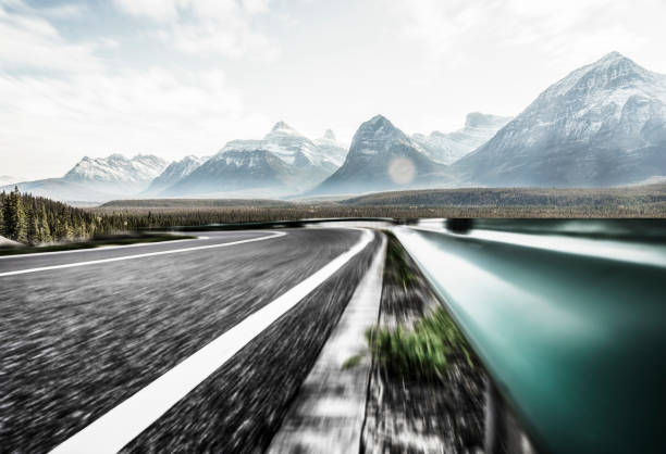 Banff,Alberta,Canada.Digital generated image.