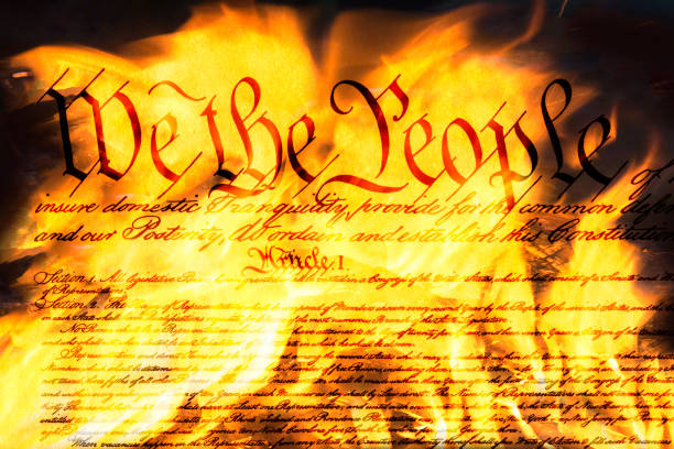 istock U.S. Constitution going up in flames 1184517146