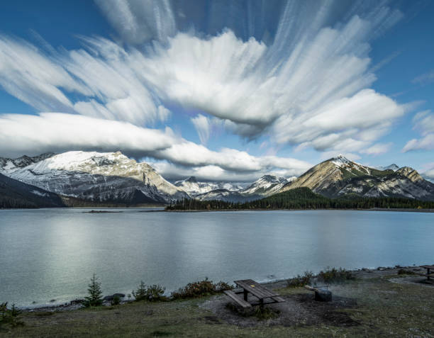 Exposure of Upper Kananaskis Lake,Alberta,Canada.