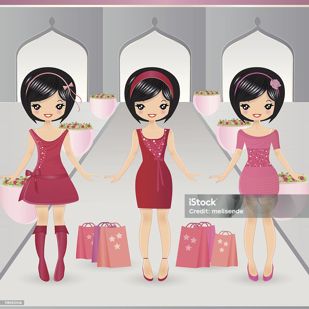 Paper Dolls Stock Illustration - Download Image Now - Adult, Bag ...
