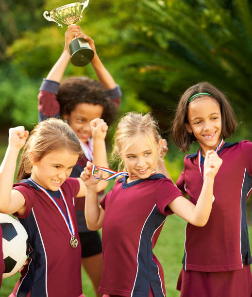 istock Another victory for the girls 1184525233