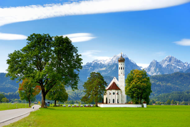 istock Beautiful white St. Coloman pilgrimage church 1184526980