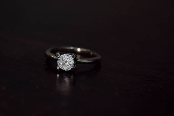 istock White Diamond ring in thailand 1184550606