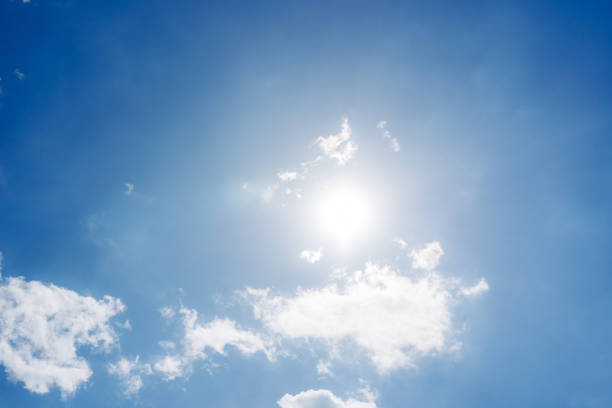 istock Air clouds in the blue sky. 1184551508