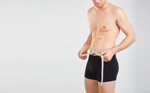 남자에 대 한 다이어트와 체중 감소의 개념. - underwear men mens underpants male 뉴스 사진 이미지