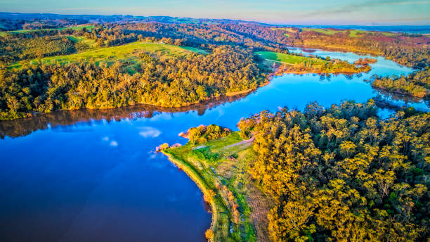 istock Lake Narracan Aerial 1184558296
