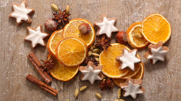 istock dried orange with gingerbread cookie and spices 1184562691