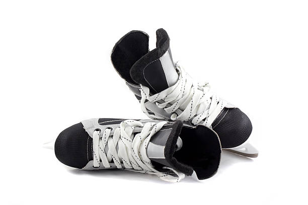 istock Ice skates isolated on white. 118456360