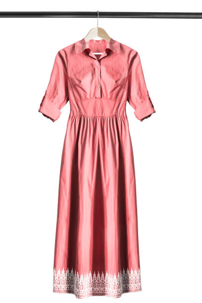 Dress on hanger isolated