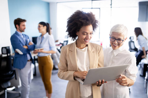 istock Creative business people working on business project in office 1184566197