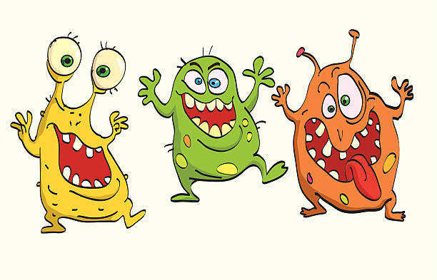 Germs vector art illustration