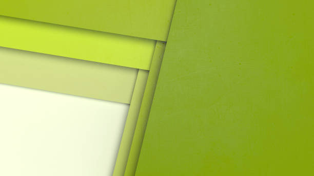 istock Abstract background 3d minimalist futuristic green lines sheets shadows 1184573795