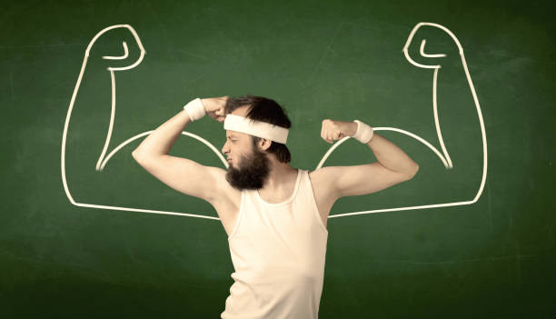 istock Skinny student wants muscles 1184579603