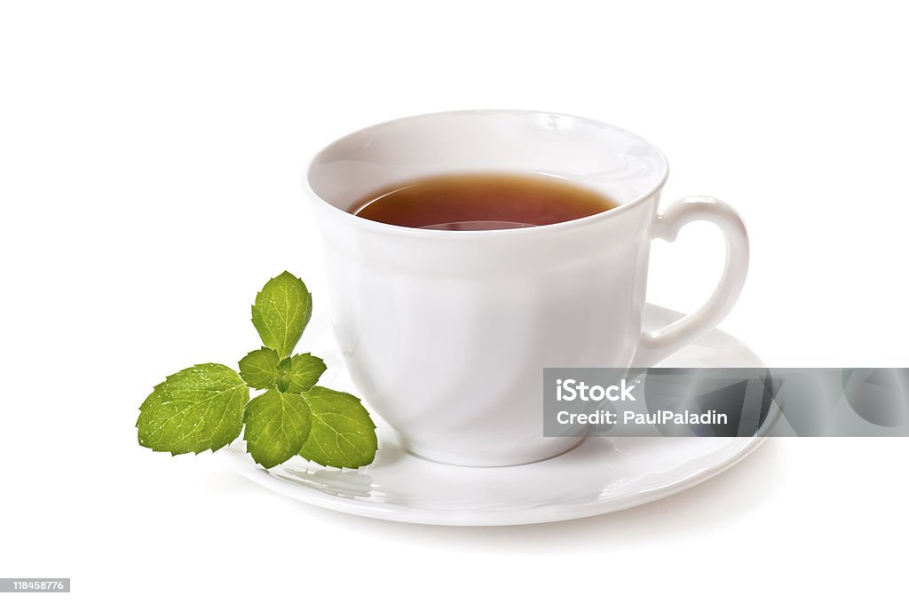 Taza de té de menta - Foto de stock de Bebida libre de derechos