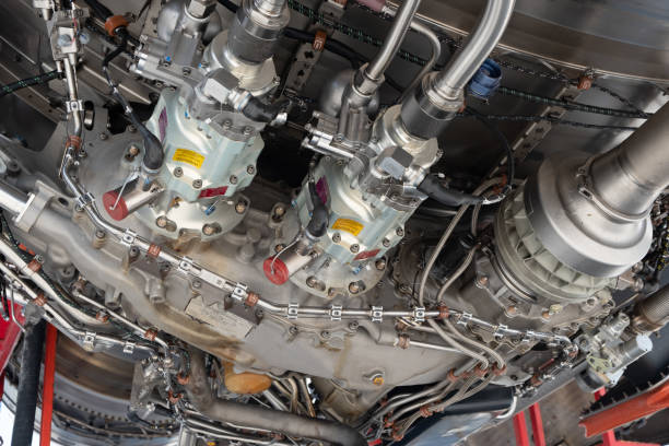 istock gas turbine engine airplane industry 1184589256