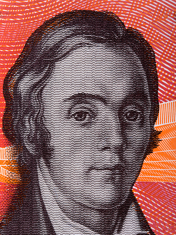 Elias Lonnrot a portrait from Finnish money - Markka