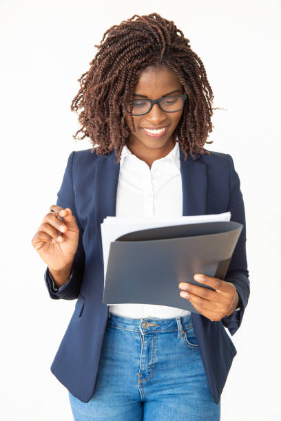 istock Happy confident legal expert checking agreement 1184593778