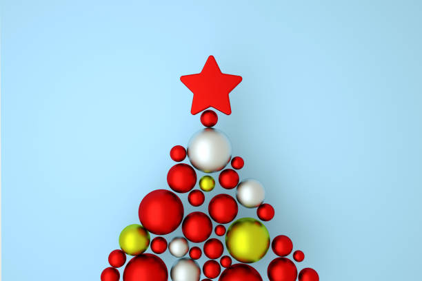 istock blue flat scene color ball/sphere 3d rendering christmas concept 1184597243