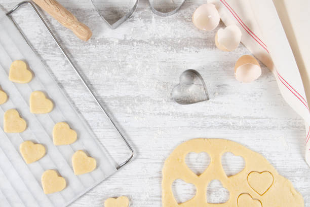 istock Making of Heart Shaped Cookies 1184598892