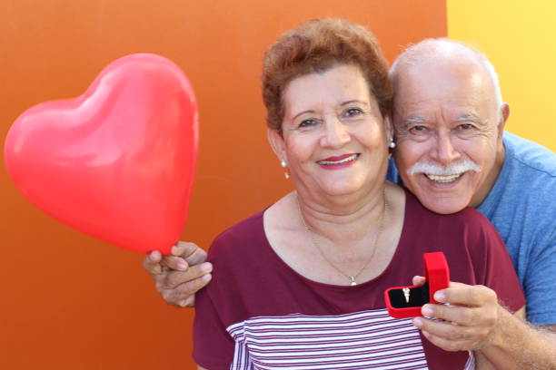 istock Senior man popping up the question 1184602080