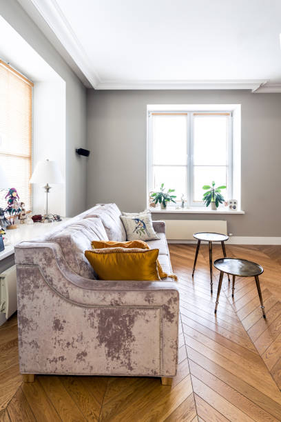 istock Living room modern classic style interior, studio apartment design 1184607073