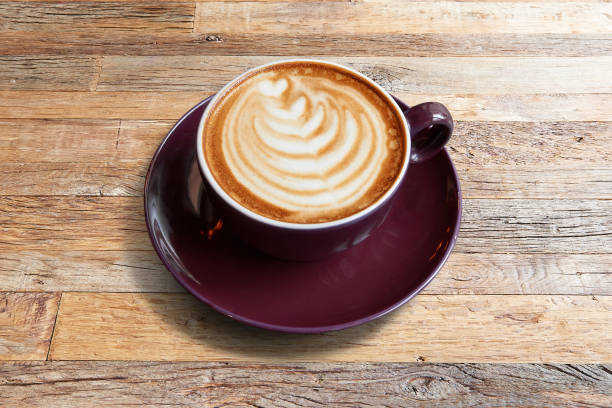 istock Latte cappucino cup with heart shape 1184610739