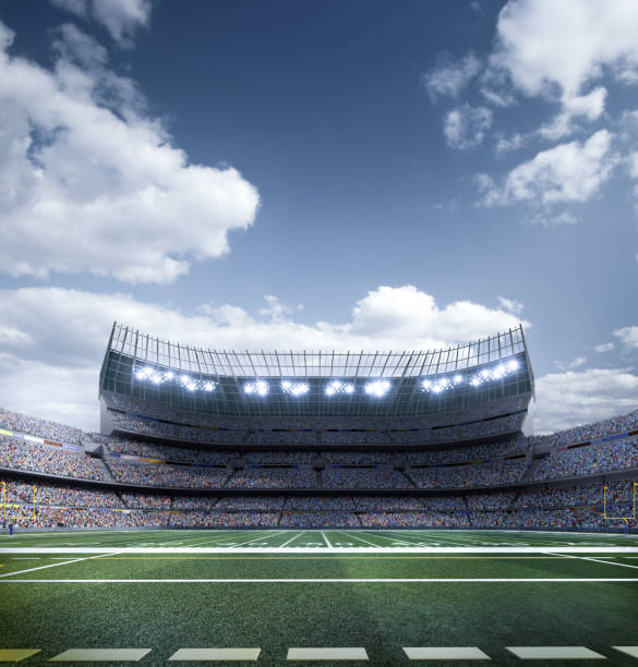 istock Professional american football stadium 1184613069