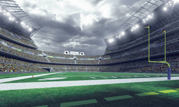 istock Professional american football stadium 1184613079