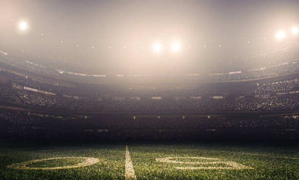 istock Professional american football stadium 1184613087