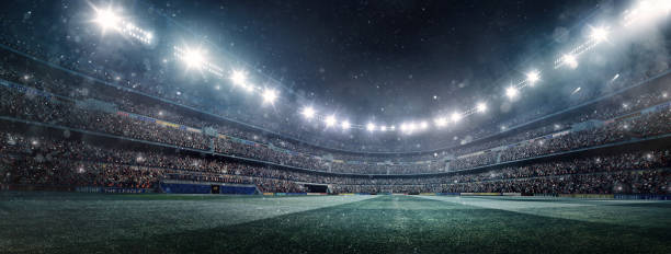 istock Professional american football stadium 1184613122