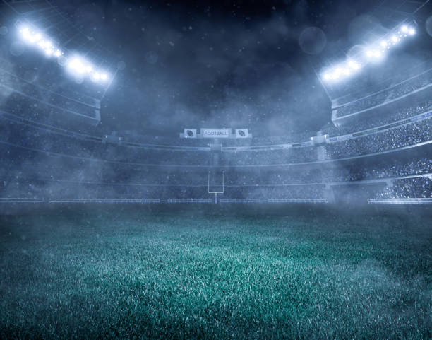 istock Professional american football stadium 1184613169