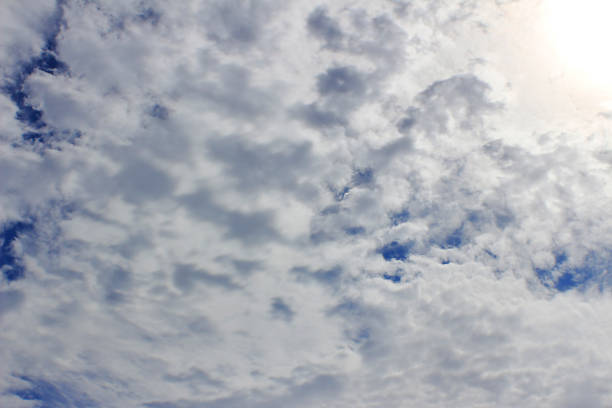 istock Sky with white clouds on sunshine day 1184615079