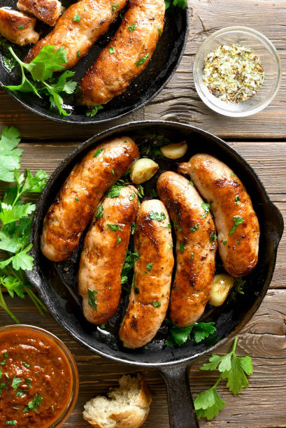 istock Grilled sausages 1184615952