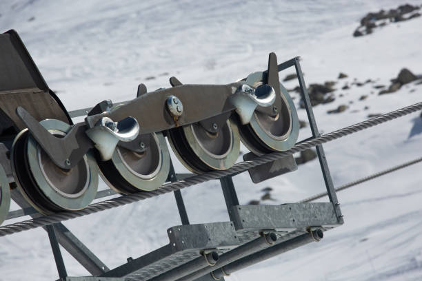 Ski lift on a sunny day