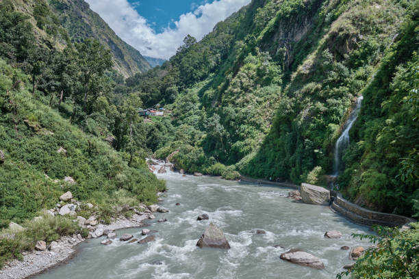 istock Langtang Khola near Landslide hamlet 1184620111