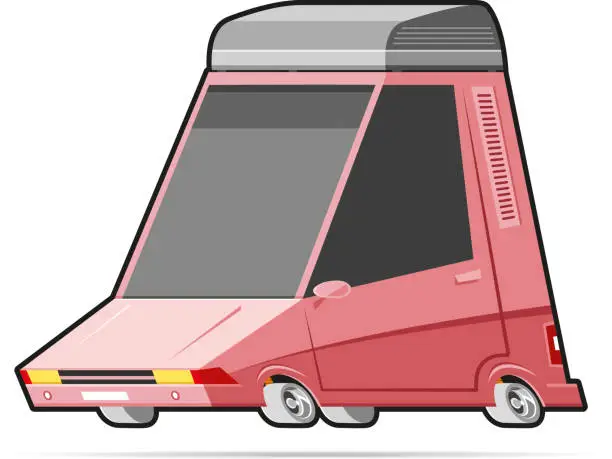 Vector illustration of Loaded car