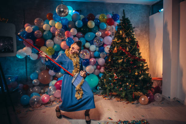 istock Dancing and cleaning after party 1184624745