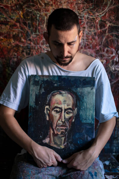 istock Artist in atelier 1184627773