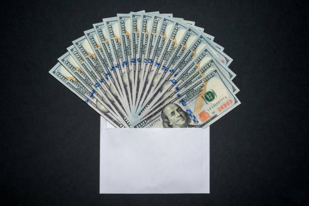 istock Money fan in the envelope 1184628913