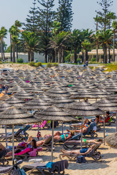 Agia Napa Cyprus. August 14 2019. A view of Nissi beach in Agia Napa in Cyprus