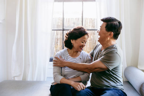 istock Playful active senior couple 1184631125