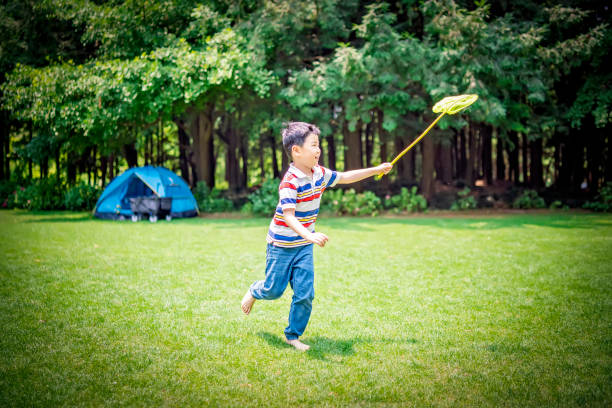 Child, China - East Asia,  Asian and Indian Ethnicities, Camping,6-7 Years,