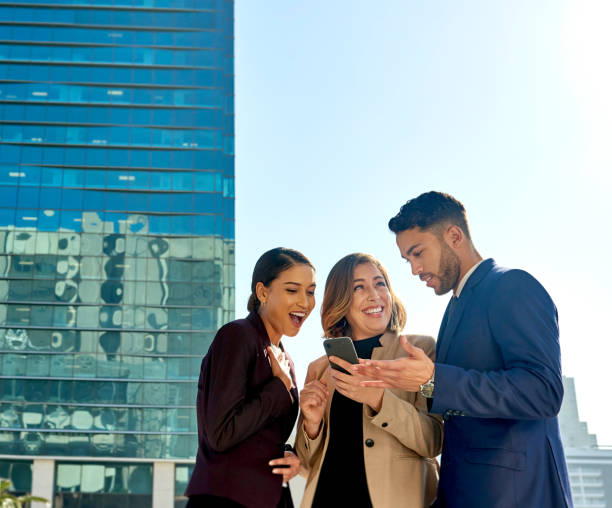 istock She's sharing some exciting news to her team 1184633287