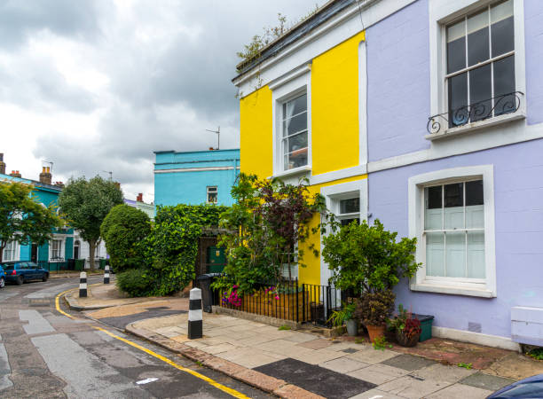 istock Colourful Homes in London, UK. 1184634222