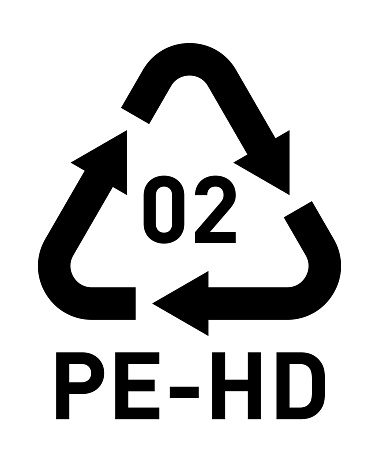 PE-HD resin code symbol